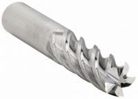 CLEVELAND Square End Mill: Carbide, 5 Flute, 1" Mill Dia, 2-1/4" LOC, 5" OAL (MPN C60605)