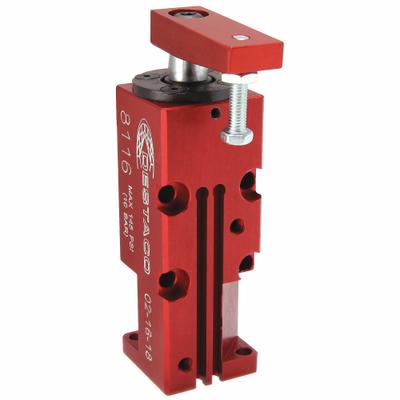 DE-STA-CO Pneumatic Swing and Toggle Clamp: 25 lbf Capacity, LH Swing - Block-Body Air-Powered Swing Clamps