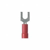 PANDUIT StrongHold(TM) EV18-10FB-Q Loose Piece Fork: Red, Vinyl, #10 Stud Size, Std Fork, 600 V. Key specifications — Barrel Style: Funnel Entry; Manufacturer Part Number: EV18-10FB-Q; Brand: PANDUIT; Series: EV14.