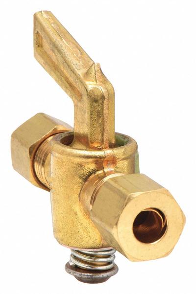 HANSEN Ground Plug Valve: For Fluids Media, 2-Way, 1/4 in Pipe Size, Brass, Female - Inline Brass Plug Valves