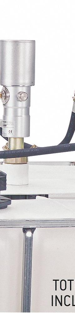 LIQUIDYNAMICS INC. Air Drum Pump: 3:1, 4 gpm Max. Flow Rate, 14,000 cps Max. Viscosity, Steel (MPN TOA27R50ENQRAFR2). Key specifications — Brand: LIQUIDYNAMICS INC.; Suction Tube Material: Steel.