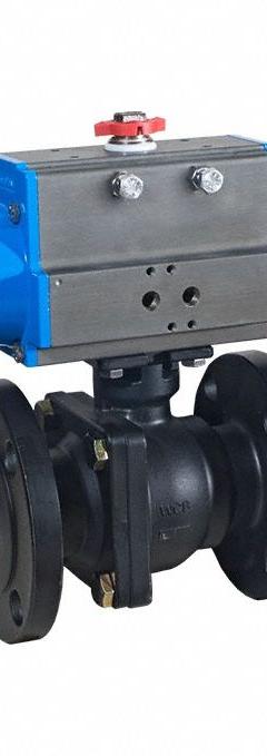 BONOMI Pneumatically Actuated Two-Way Ball Valve: 3 in Size, Carbon Steel, Flange x Flange (MPN 8P766003-3-C1). Key specifications — Brand: BONOMI; Pilot Solenoid Voltage: 110V AC.