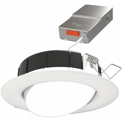 JUNO Adjustable LED Downlight: 4 in Dia, 729 lm, 2700K/3000K/3500K/4000K/5000K - Low-Profile Canless Downlights