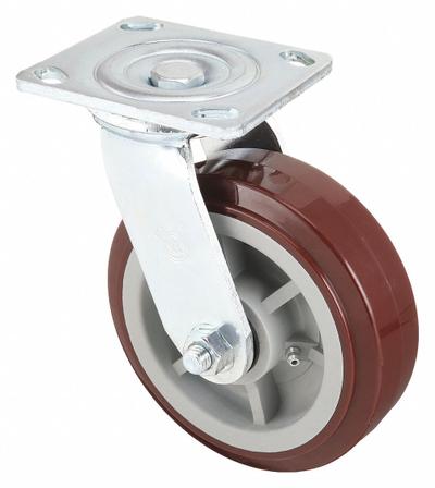 GREENLEE Plate Caster: Compatible Grainger Part # 4GA96, Mfr Part # CS6 - Casters for Panel, Bar, Pipe & Bucket Trucks