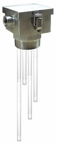 LUMENITE Liquid Level Probe: 4 Probes, NPT, 3 in Process Connection Size, Stainless Steel (MPN PHS44DST12",18",24",36"). Key specifications — attr1387774: LUMENITE; attr1389795: Stainless Steel.