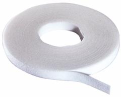 RIP-TIE Hook-and-Loop Cable Tie Roll: 75 ft Lg, 1 in Wd, 50 lb Tensile Strength, White (MPN W-75-HRL-W). Key specifications — Color: White; Material: Polyethylene; Brand: RIP-TIE.