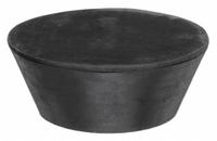 Stopper: SBR Rubber, 16 Stopper Size, 90 mm Bottom Dia, 127 mm Top Dia, 50 mm Overall Ht, Black (MPN 16-004). Key specifications — Standards: ASTM D2000; Brand: APPROVED VENDOR; Color: Black; Stopper Size: 16; Material: SBR Rubber.