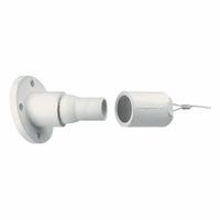 Single Pole Receptacle: White, Straight Ball Nose Mating, Threaded Stud Termination, 600V AC/600V DC (MPN 22R26-W). Key specifications — Series: 22; Receptacle Gender: Female; Brand: LEVITON.