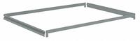 TENNSCO Shelf: 48 in x 36 in, 500 lb Load Capacity, Gray, Shelf (MPN ZAESH-4836). Key specifications — Includes: (4) Beams; Shelf Configuration: Single Straight; Color: Gray; Frame Material: Steel; Brand: TENNSCO; Frame Finish: Zinc Plated; Product Type: Shelf.