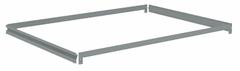 TENNSCO Shelf: 48 in x 36 in, 500 lb Load Capacity, Gray, Shelf (MPN ZAESH-4836). Key specifications — Includes: (4) Beams; Shelf Configuration: Single Straight; Color: Gray; Frame Material: Steel; Brand: TENNSCO; Frame Finish: Zinc Plated; Product Type: Shelf.