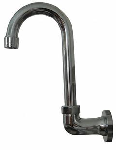 ADVANCE TABCO Spout: Spout, Gooseneck, Swivel Spout, Brass, Chrome, 2 gpm Flow Rate, NPS (MPN K-121). Key specifications — Product Type: Spout; Spout Style: Swivel; Body Material: Brass; Brand: ADVANCE TABCO.