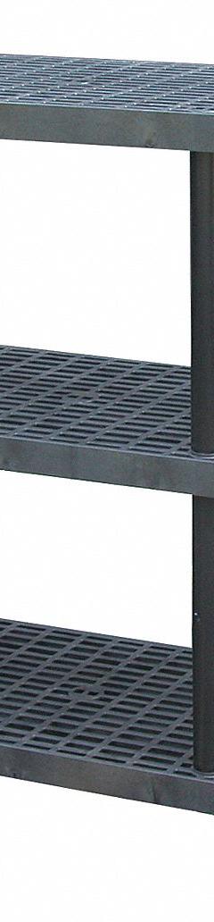 STRUCTURAL PLASTICS Plastic Shelving: 96 in x 24 in, 51 in Overall Ht, 3 Shelves (MPN S9624X3). Key specifications — Resistance Properties: Corrosion-Resistant; Frame Material: Plastic; Shelving Material: High Density Polyethylene; Brand: STRUCTURAL PLASTICS.