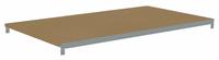 TENNSCO Shelf: 48 in x 30 in, 500 lb Load Capacity, Particleboard, Gray, Shelf (MPN ZAES-4830D). Key specifications — Decking Material: Particleboard; Includes: (4) Beams; Decking Finish: Unfinished; Shelf Configuration: Single Straight; Color: Gray; Frame Material: Steel; Brand: TENNSCO; Frame Finish: Zinc Plated.