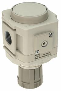 SMC Regulator: Die-Cast Aluminum, 1/2 in G, 7.251887 psi to 123.2821 psi, 1 MPa Max Op Pressure (MPN AR40-F04-D). Key specifications — attr111664: No; attr111400: AR-D; attr111627: SMC.