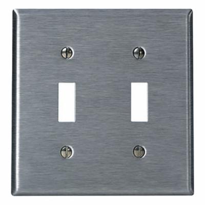 LEVITON Wall Plate: Toggle, 2 Gang - General Purpose Wall Plates