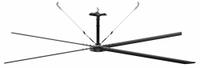 HUNTER INDUSTRIAL Ceiling Fan: 148,341 cfm Airflow, 20 ft Blade Dia, Variable Speeds, 240V AC, ECO (MPN E20-23I-IP-MD). Key specifications — Voltage: 240V AC; Light Kit: No; Series: ECO; Number of Speeds: Variable; Phase: Three; Current: 3.5 A; Brand: HUNTER INDUSTRIAL.