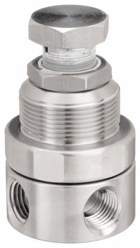 WILKERSON Compressed Air Regulator: 316 Stainless Steel, 1/4 in NPT, 12 cfm, 0 psi to 125 psi, Knob (MPN SR1-02-LAS0). Key specifications — attr111664: No; attr111400: SR1; attr111627: WILKERSON.