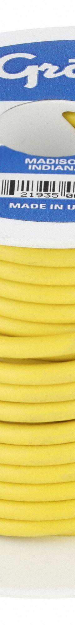 GROTE Primary Automotive Wire: GPT, 25 ft, 1 Conductor, 10 AWG, Yellow, 60 V Volt (MPN 89-5011). Key specifications — Brand: GROTE.