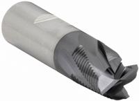 CLEVELAND Roughing End Mill: Cobalt, TiAlN Coated, 4 Flute, Fine Pitch, 3/4" Mill Dia, 3/4" LOC (MPN C31058)