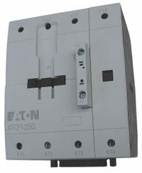 EATON IEC Magnetic Contactor: Non-Reversing, 4 Poles, 4NO Contacts, 80 A, 240V AC Coil (MPN XTCF125G00B). Key specifications — Brand: EATON; Integrated Surge Suppression: Yes.