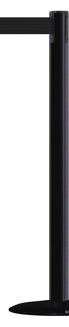 TENSABARRIER Barrier Post with Belt: Black, No Pattern, No Legend, 13 ft Belt Lg, Black (MPN MARINEPOST-33-MAX-NO-B9X-C). Key specifications — Base Material: Stainless Steel; Belt Color: Black; Brand: TENSABARRIER; Post Material: Stainless Steel; Post Color: Black; Message: No Legend.
