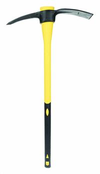 WESTWARD Pick Mattock: Steel Head, 8 in Adze Lg, 4 in Adze Wd, 8 in Pick Lg, Fiberglass Handle (MPN 20C885). Key specifications — Product Type: Pick Mattock; Handle Material: Fiberglass; Head Material: Steel; Manufacturer Part Number: 20C885.