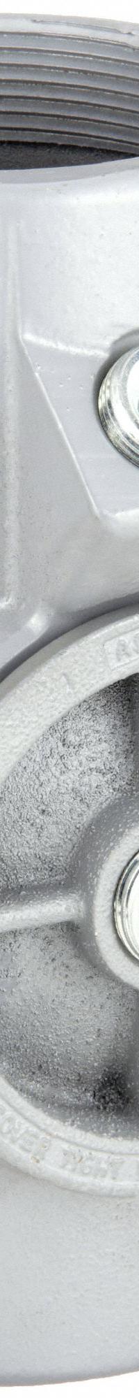 Sealing Fitting - Vertical and Horizontal: Iron, 2 1/2 in Trade Size, Female, NPT, EYS (MPN EYS-7). Key specifications — Brand: APPLETON ELECTRIC; Connection Type: Threaded; Thread Gender: Female; Ends - Hazardous Fittings: 2-1/2 in FNPT x 2-1/2 in FNPT; Material: Iron; Hazardous Location Rating: Class I, Division 1 and 2, Groups B, C, D; Thread Type: NPT; Standards: CSA C22.2 No 30.