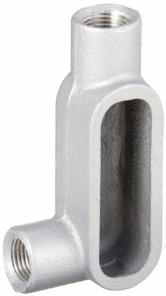 Conduit Outlet Body: Aluminum, 3 1/2 in Trade Size, LL Body, 238 cu in Body Capacity, Threaded Hub (MPN LL97SA). Key specifications — Finish: Powder Coated; Includes: Set Screw Hubs; For Use With: IMC; Brand: HUBBELL KILLARK; Hub Style: Threaded; Mfr. Series: Duraloy 7.