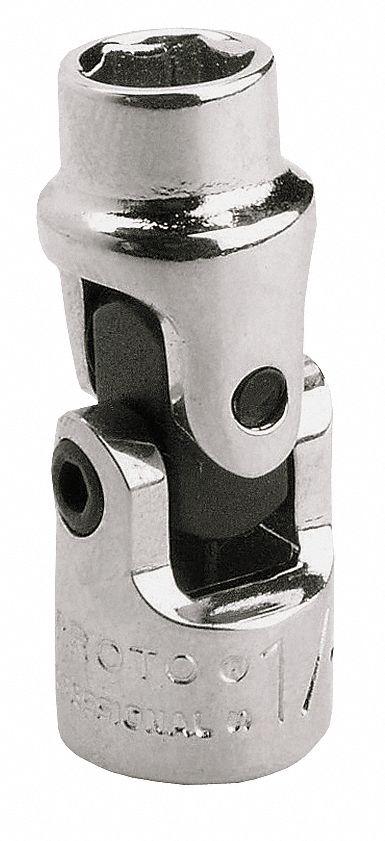 PROTO Flex Socket: 3/8 in Drive Size, 17 mm Socket Size, 12-Point, Std, Chrome - 3/8" Drive Metric Flex Sockets