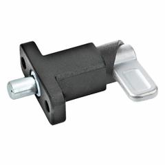 JW WINCO Cam Action Spring Latch with Mounting Flange: 10 mm Plunger Wd, 14 mm Plunger Projection (MPN 722.2-10-20-B-SW). Key specifications — Brand: JW WINCO; Indexing Orientation: Parallel.
