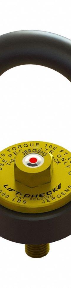 JERGENS Hoist Ring: Pivot/Swivel, w/Indicator, M12-1.75, Max. 2,315 lb, Lifting/Pulling (MPN 23562LC). Key specifications — attr994472: JERGENS; attr994492: M12-1.75; attr998493: Pulling.