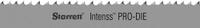 STARRETT Band Saw Blade: High Speed Steel, Intenss(TM) PRO-DIE, 14 ft 9 in, Raker Cutting Edge, 8/12 (MPN 99167-14-09). Key specifications — attr1211722: 14 ft 9 in; attr1099499: 8/12.