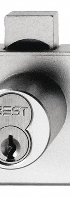 BEST Deadbolt Lock: Coreless, Vertical, Diamond, 2 1/8 in Body Ht, 1 7/8 in Body Wd, SFIC (MPN 5L7MD2606T). Key specifications — attr1313962: Satin Brass; attr1313948: Gold; attr1313954: BEST; attr1313966: Yes but not included; attr1313970: Yes; attr1313973: No.