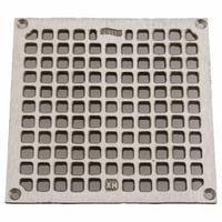 JAY R. SMITH MFG. CO Grate: A, Square, 6 5/8 in Overall Wd, 3/8 in Overall Ht, Nickel Bronze, Bronze (MPN B07NBG). Key specifications — Finish: Nickel Bronze; Brand: JAY R. SMITH MFG. CO; Color Family: Bronze.