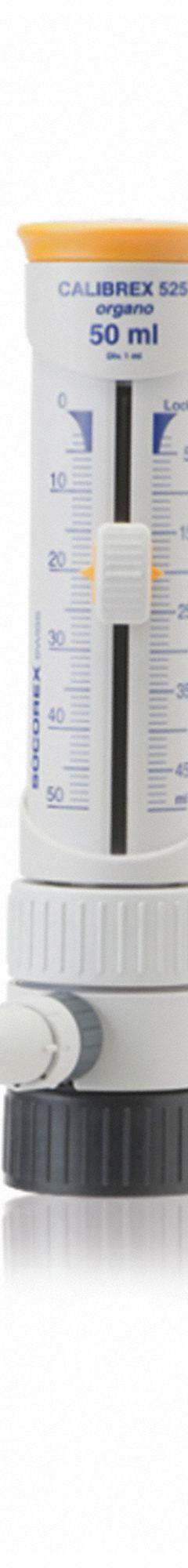 WHEATON Bottle Top Dispenser: 2.5 mL Volume Capacity - mL, 0.25 mL – 2.5 mL, 45 mm Thread Size (MPN W845002). Key specifications — Brand: WHEATON; Accuracy: max. vol. +/-0.6%.