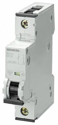 SIEMENS IEC Supplementary Protector: 40 A Amps, 72V DC, 10kA at 230/400V AC, Screw Clamp, 5SY4, D (MPN 5SY41408). Key specifications — Brand: SIEMENS; Terminal Connection: Screw Clamp; DC Voltage Rating: 72V DC; Max. AIR Rating: 10kA at 230/400V AC; Series: 5SY4; AC Voltage Rating: 230/400V AC; Curve Type: D.
