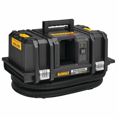 DEWALT Dust Extractor: Cordless, HEPA, Dry/Wet, 2 gal Tank, (1) Bare Tool, 125 cfm - DEWALT Cordless Dust Extractors