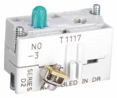 EATON Contact Block: 30 mm Panel Mounting Size, 1NO, Momentary - Contact Blocks