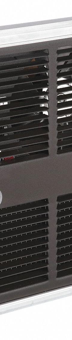 MARKEL Recessed Electric Wall-Mount Heater: 500 W/750 W/1000 W/1250 W/1500 W/1750 W/2250 W, 208V AC (MPN F30522T2DWB). Key specifications — Grille Color: Brown; Programming Capability: Non-Programmable; Wattage Output: 500 W/750 W/1000 W/1250 W/1500 W/1750 W/2250 W; Voltage, Phase: 208V AC, 1-phase; Rough-In Dimensions - H x W x D: 12-1/8 in x 9-1/4 in x 3-5/8 in; Nominal Voltage - HVAC: 208V AC; Brand: MARKEL; Phase: Single.