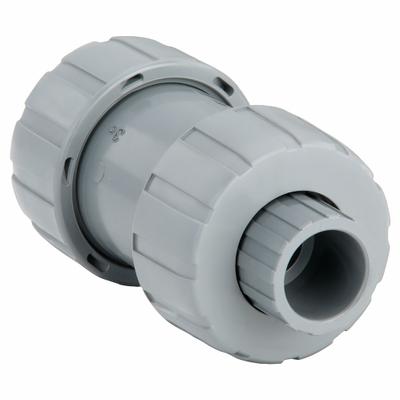 HAYWARD Check Valve: Ball, Inline Valve Body, CPVC, 1/2 in Pipe Size, True Union Socket/NPT - CPVC Ball Check Valves