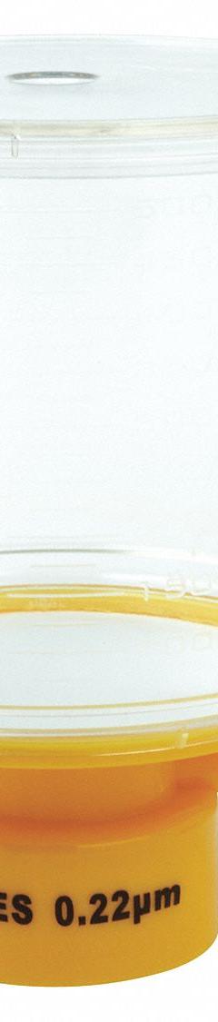 Bottle Top Filter: 0.22 um Max Particle Size, 90 mm Dia, PES, 500 mL Upper Capacity, Sterile (MPN 11L840). Key specifications — Includes Stopper: No; Material: PES (Membrane); Product Type: Bottle Top Filter; Brand: LAB SAFETY SUPPLY.