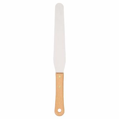 WESTWARD Spatula: Bld. Mat. Stainless Steel, Hdl. Mat. Hardwood - Corrosion-Resistant Spreading Tools