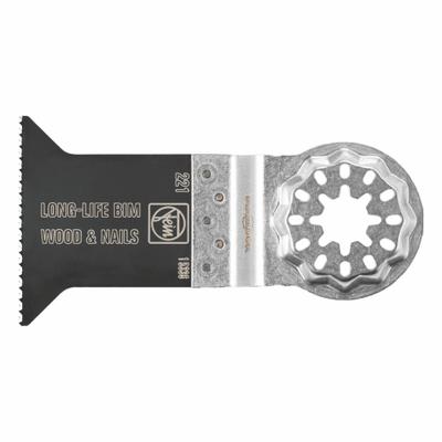 FEIN Oscillating Tool Blade: 2 in Blade Wd, 2 in Overall Lg, Long Straight Cut - Starlock Mounted Blades