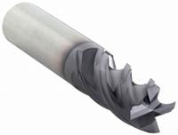 WIDIA HANITA Square End Mill: Carbide, TiAlN Coated, 4 Flute, 7/16" Mill Dia, 7/8" LOC, 2-1/2" OAL (MPN TF4V051101AS)