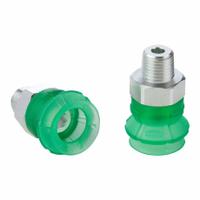 SCHMALZ Vacuum Pad Assembly: 1.5 Folds, 1/8 in NPT, 26.3 mm Pad Dia, Elastodur ED, Green, 65 A, SPB1 (MPN 10.01.06.04946). Key specifications — attr1019194: 10.01.06.04946; attr1019196: SCHMALZ; attr1019197: 65 A.