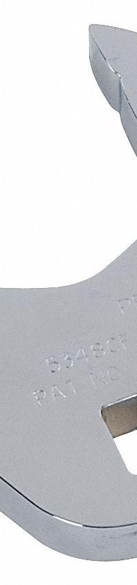 PROTO Crowfoot Socket Wrench: Alloy Steel, Chrome, 1/2 in Drive Size, 2 1/2 in Head Size (MPN J5380CF). Key specifications — attr309661: Alloy Steel; attr309662: Chrome; attr324934: PROTO.