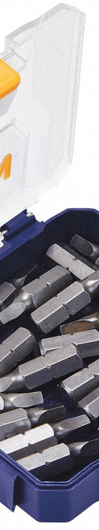 IRWIN Insert Bit: Insert Bit, Imperial/Metric, #2 Bit Size, S2 Bit Industry Size, Std, Hex, 20 PK (MPN IWAF121SQ220D). Key specifications — attr1119721: Standard; attr1119722: IRWIN; attr1119715: Steel; attr1119719: Hex; attr1202622: #2.