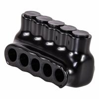 POLARIS Multitap Connector: 5 Port, Single-Sided Entry, 14 AWG – 4 AWG Wire Size, Black (MPN IPL4-5). Key specifications — Body Material: Aluminum; Brand: POLARIS.