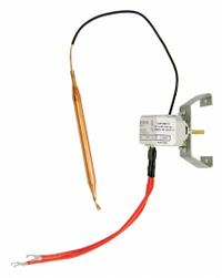 MARKEL PRODUCTS Electric Wall & Ceiling Heater Thermostat: Unit Mount, 40° to 110°F, 24 to 277V AC (MPN T5100). Key specifications — Thermostat Control Range: 40° to 110°F; Contact Rating: 24 to 277V AC; Mounting Type: Unit Mount; Product Type: Electric Wall & Ceiling Heater Thermostat; Voltage: 24 to 277V AC; Includes: Remote Capillary Temperature Sensor; Brand: MARKEL PRODUCTS; Thermostat Control Type: Mechanical Selector Dial.