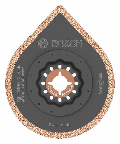 BOSCH Oscillating Scraper Blade: 2 3/4 in Blade Wd, 2 3/4 in Blade Lg, Carbide Grit - Starlock Mounted Blades